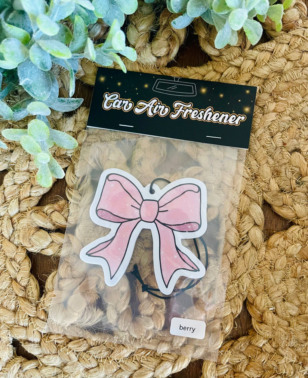 Pink Bow Air Freshener