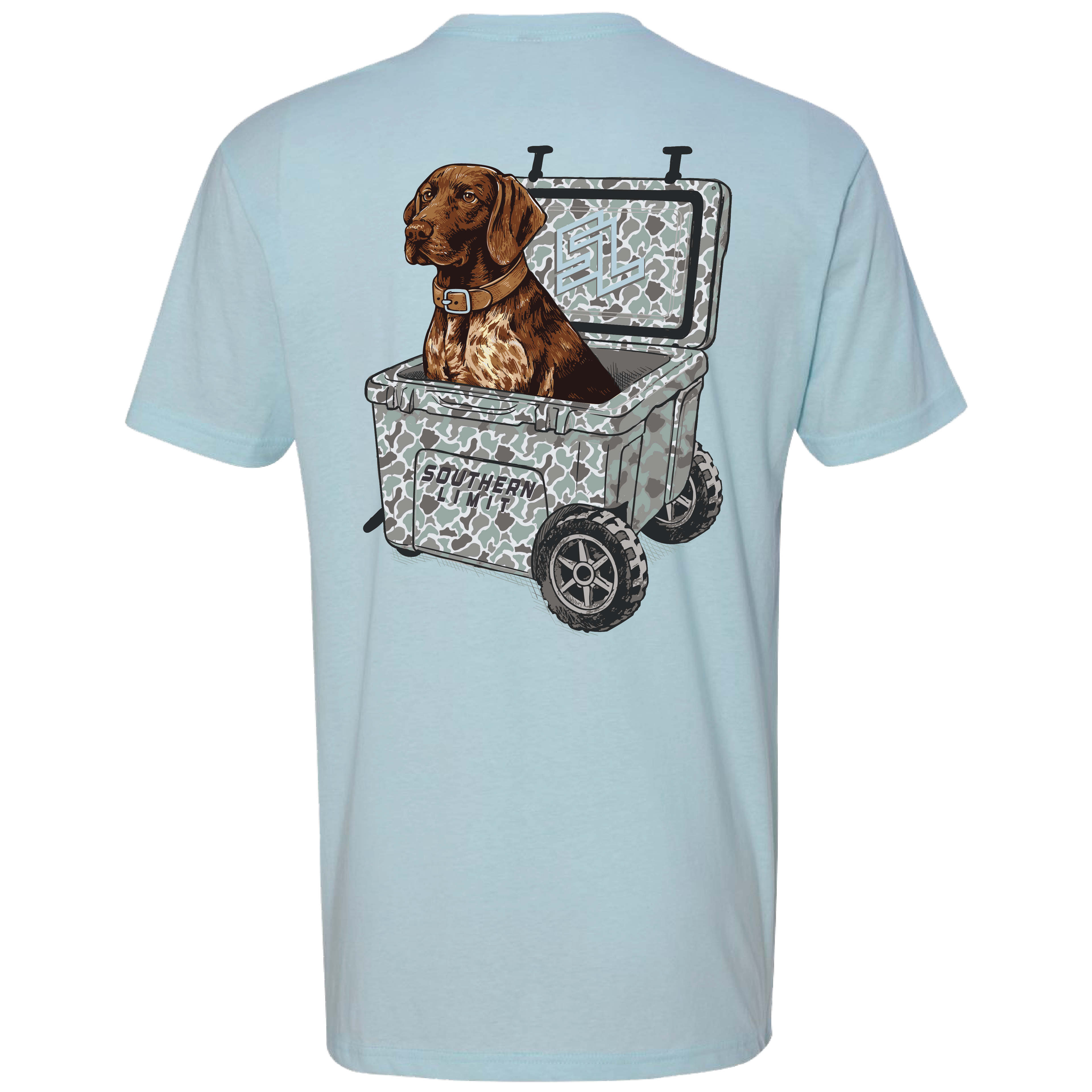 SL-137 Dog Cooler Ice Blue: Bondi Blue / Large