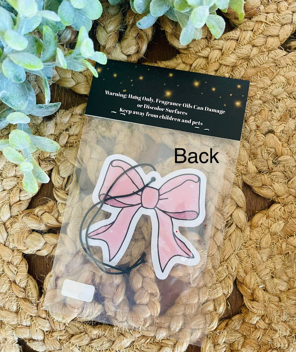 Pink Bow Air Freshener