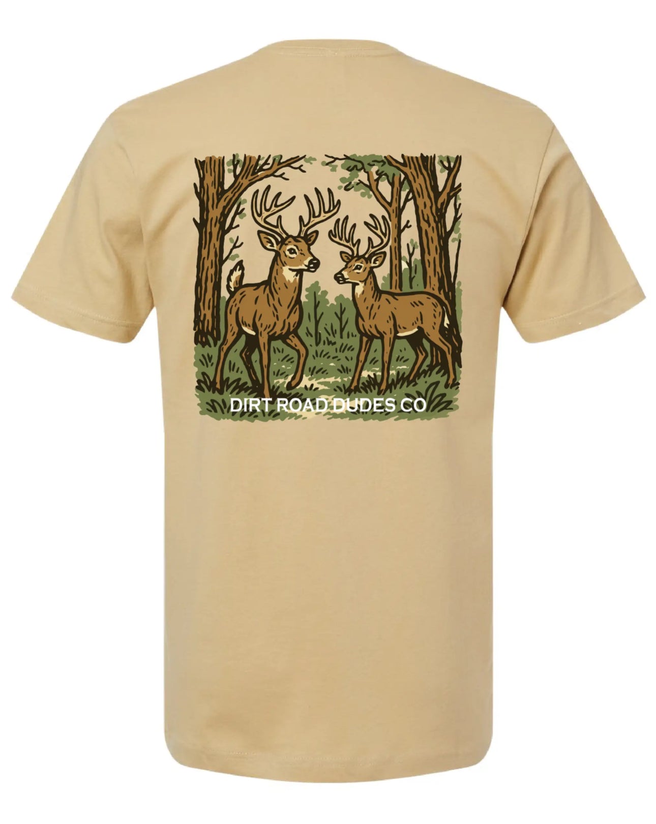 Dirt Road Dude Deer Scene Tee