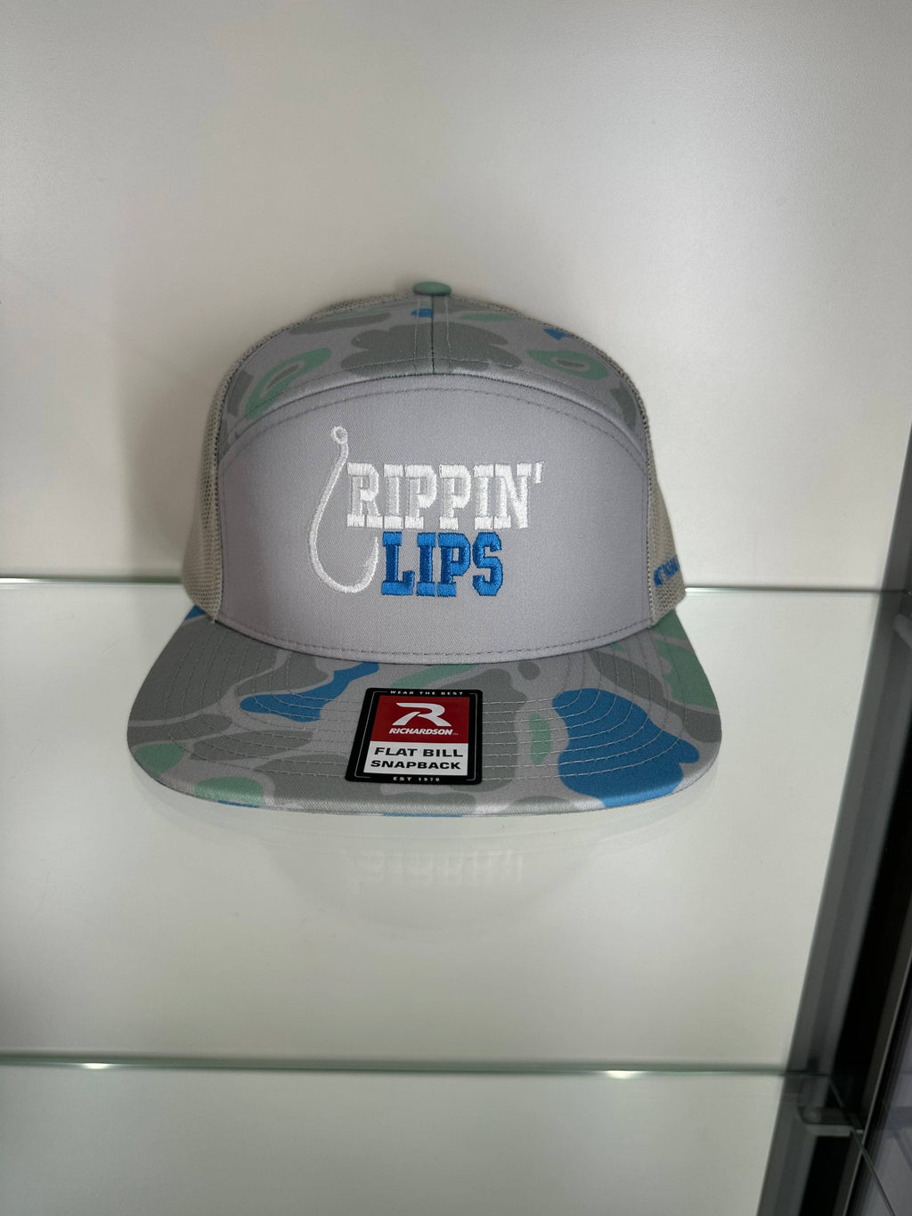 Rippin' Lips Hat: Blue Camo