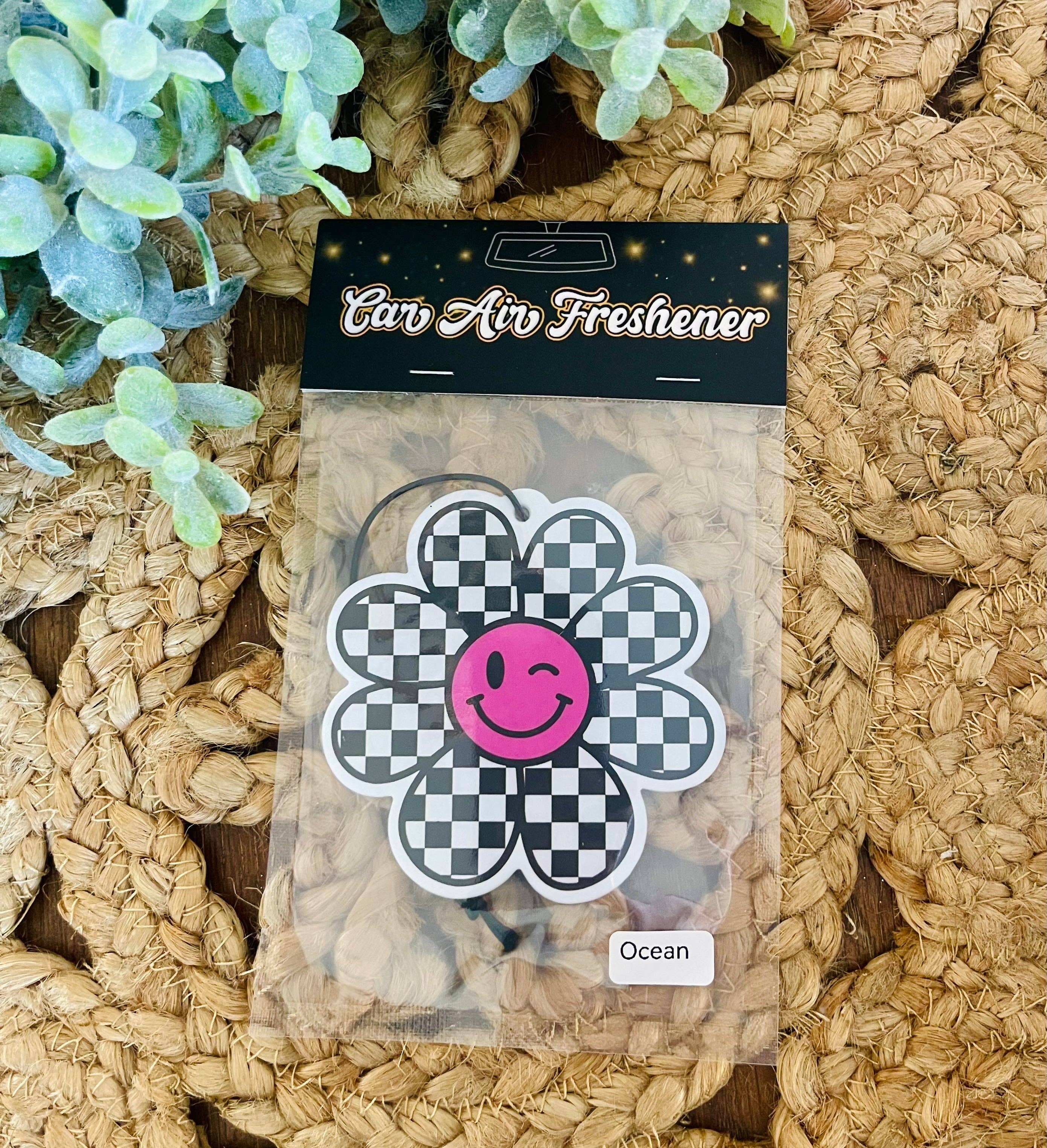 Checkered Daisy Air Freshener